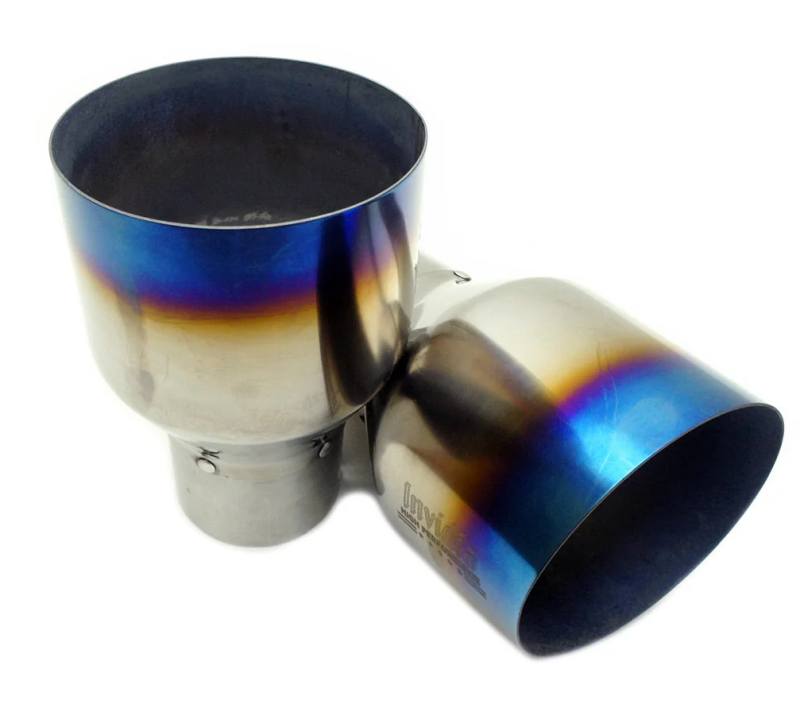 Invidia 15+ Subaru STI 4Dr Q300 Single Layer Titanium Burnt Quad Tip Cat-Back Exhaust