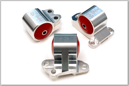 Innovative 92-95 Civic B/D Series Silver Aluminum Mounts 75A Bushings (3 Bolt)