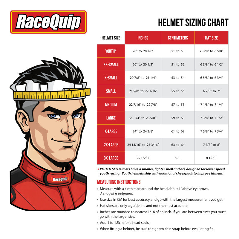 RaceQuip PRO25 SA2025 FLBLK MED HELMET