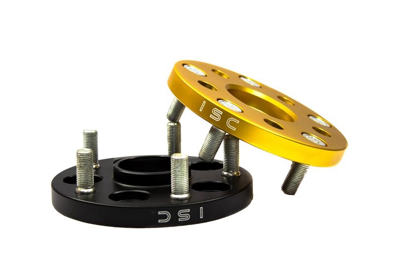 ISC Suspension 5x100 Hub Centric Wheel Spacers 15mm Black (Pair)