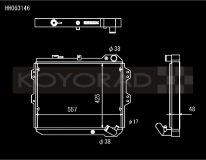 Koyo 83-85  Mazda RX-7 fits 1.1/1.3L MT (Includes GSL-SE Trim)