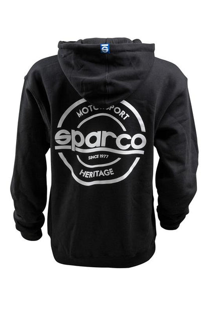 Sparco Sweatshirt Hooded S-Seal Blk Lrg