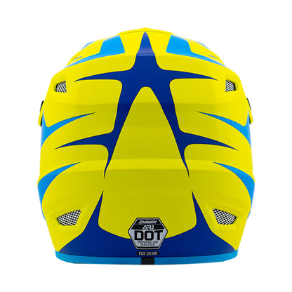 Answer 26 AR1 Mototown Helmet Matte Hyper Acid/Cyan/Dark Blue - 2XL