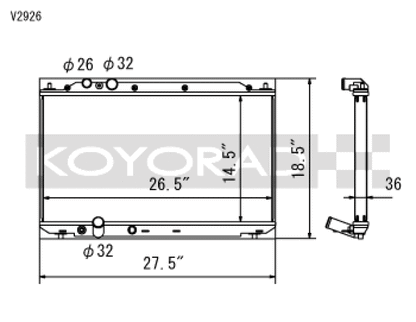 Koyo 06-11 Honda Civic Si 2.0L Coupe/Sedan (MT) Radiator