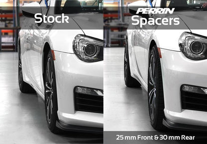 PERRIN 02-14 Subaru WRX / 2004 STI / 13-26 BRZ & Toyota GR86 30mm Wheel Spacers 5x100 56mm CB - Pair