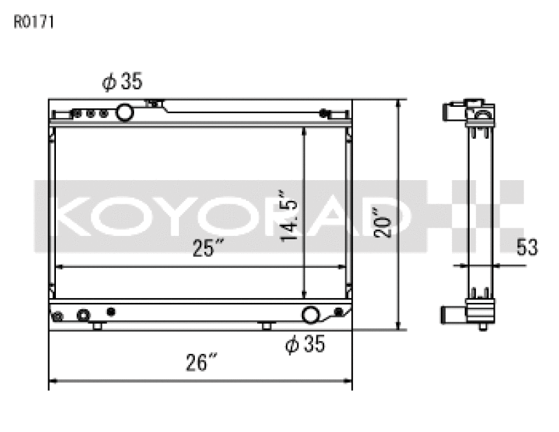 Koyo 86-92 Toyota Supra NA/Turbo MT Only (USDM Vehicles Req. M16x1.5 Plug) Radiator