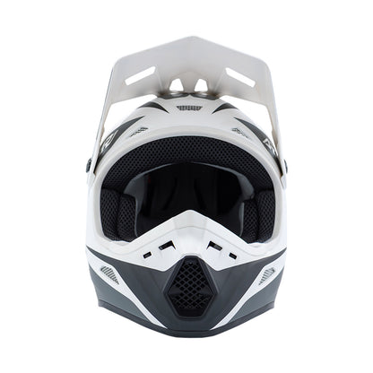 Answer 26 AR1 Mototown Helmet Glossy White/Grey/Black Youth - Small