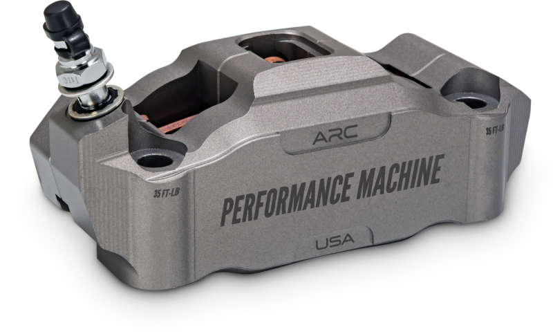 Performance Machine 125 x 4 Race Series Radial Mount Caliper with ARC - Right - Gunmetal Grey