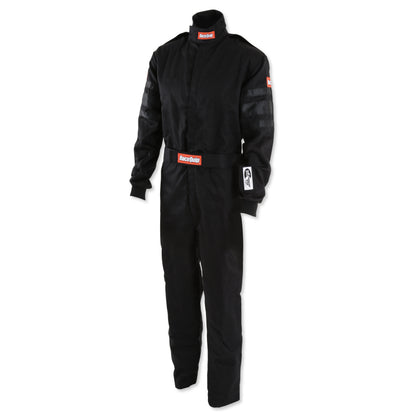 RaceQuip Black SFI-1 1-L Suit - Medium