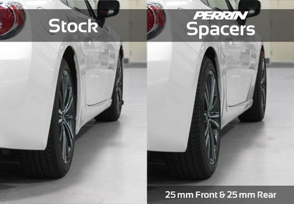 PERRIN 02-14 Subaru WRX / 2004 STI / 13-26 BRZ & Toyota GR86 30mm Wheel Spacers 5x100 56mm CB - Pair