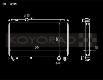 Koyo 96-00 Toyota Chaser JZX100 2.5L Inline 6 Turbo w/ Manual Trans Radiator
