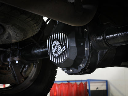aFe 90-14 Ford F-150 Rear Differential Cover - Black w/ Machined Fins