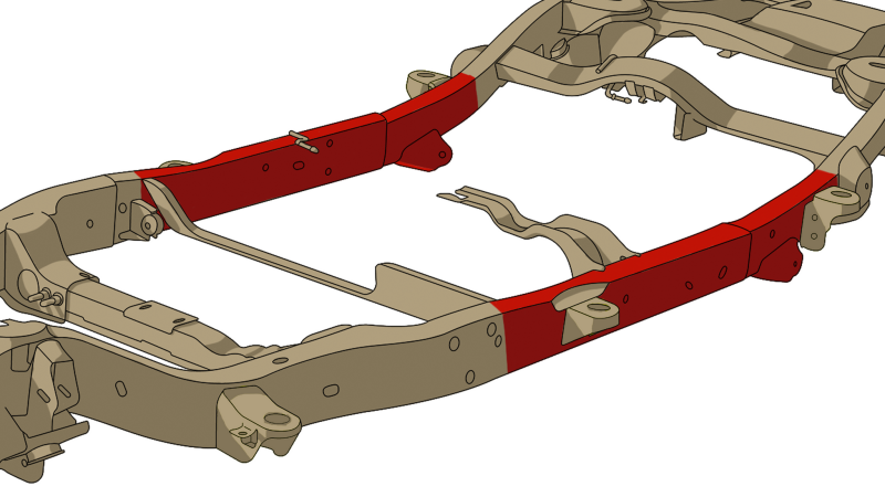 Rust Buster Avalanche/Suburban/Yukon Center Frame Repair Kit - Left