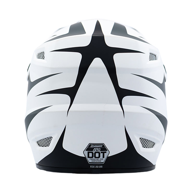 Answer 26 AR1 Mototown Helmet Glossy White/Grey/Black - XL