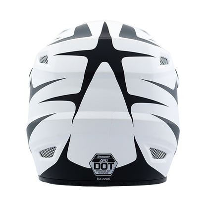 Answer 26 AR1 Mototown Helmet Glossy White/Grey/Black Youth - Small